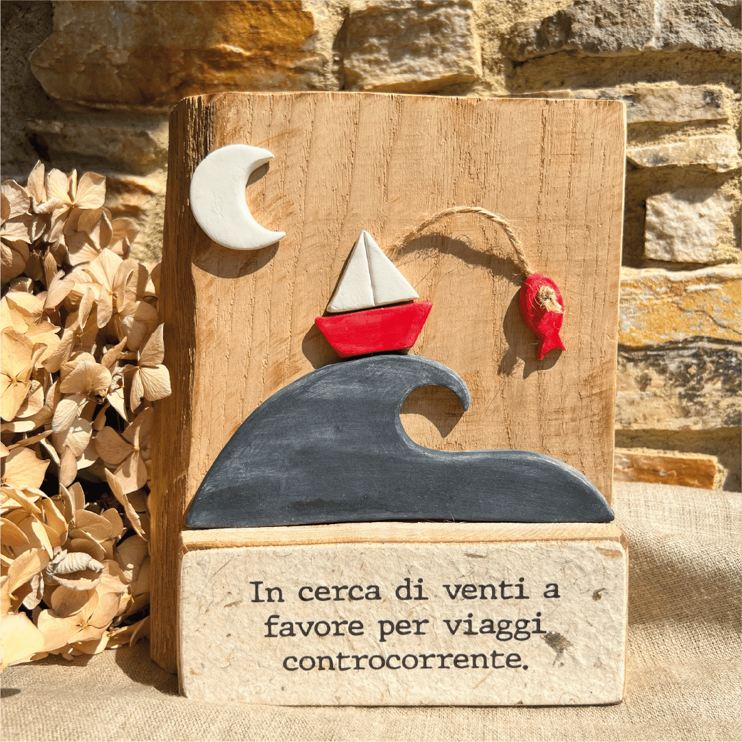 Quadro Ceramica Barca a Vela