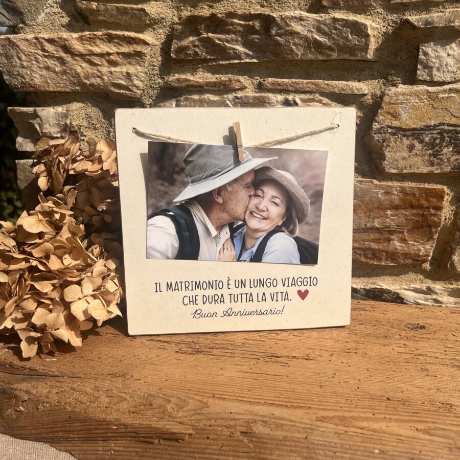 Portafoto molletta - Buon Anniversario