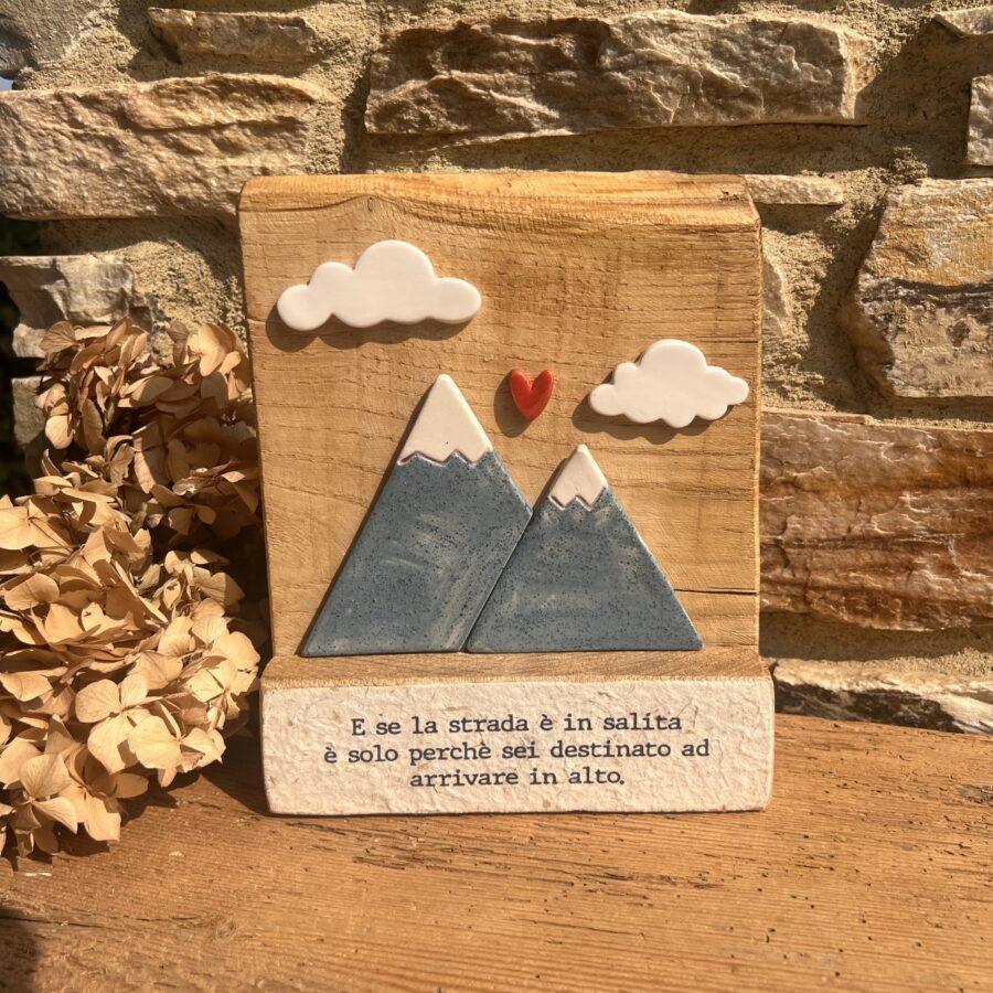 Quadro Ceramica Montagna